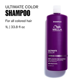 Wella Professionals close-up pump and label highlighting easy-dispense and clear instructions