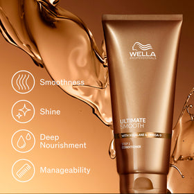 Wella Professionals pump dispensing conditioner demonstrating effortless application benefit