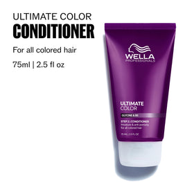 Wella Professionals back label close-up listing key ingredients and benefits