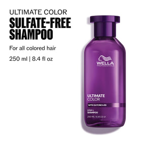 Wella Professionals back label close-up highlighting ingredients and product benefits