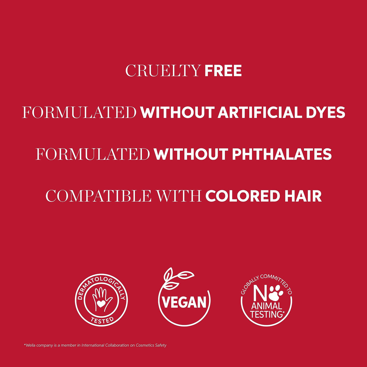 Wella Professionals before and after smooth hair showing reduced frizz