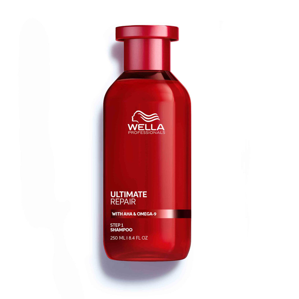 Wella Professionals front bottle showing product and benefit of repair