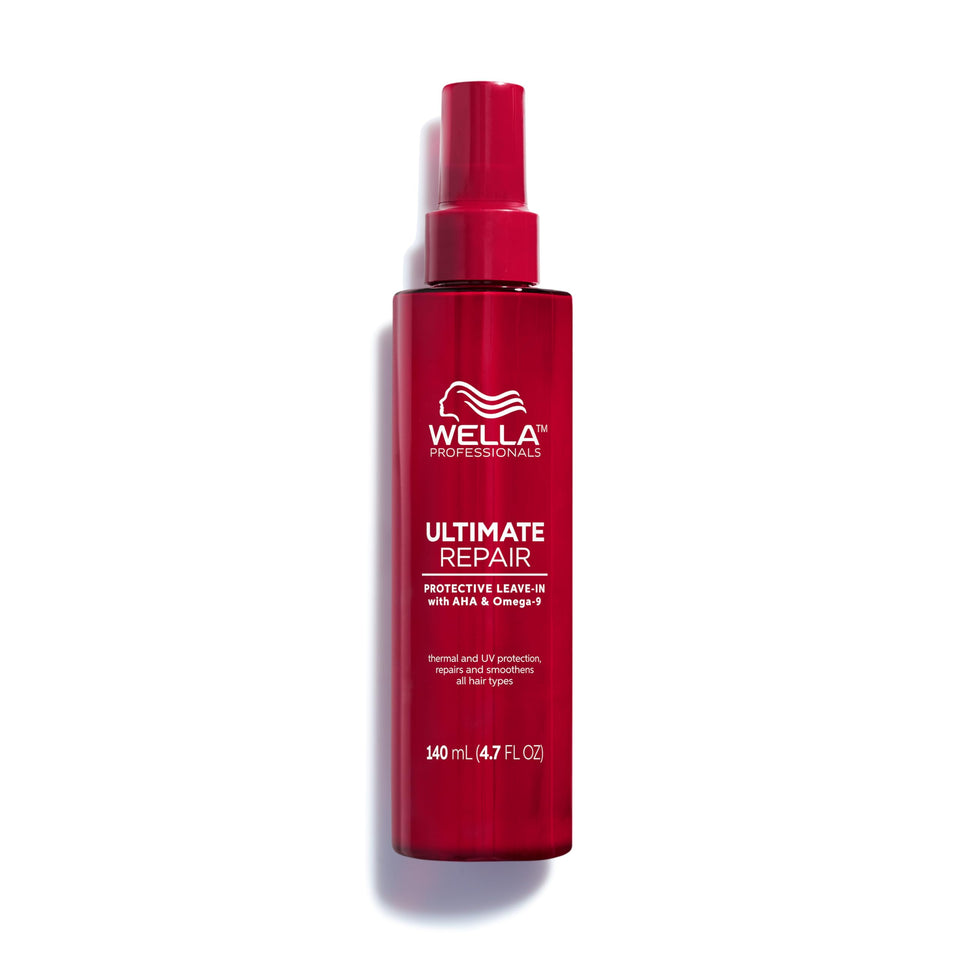 Wella Professionals front packaging showing sleek bottle and product benefit