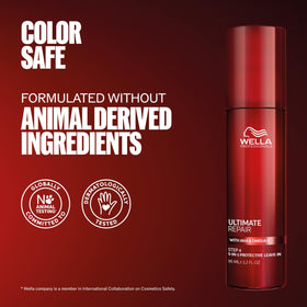 Wella Professionals bottle on bathroom vanity in lifestyle scene suggesting everyday use