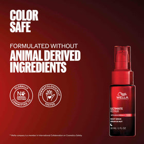 Wella Professionals night serum displayed with ULTIMATE REPAIR range