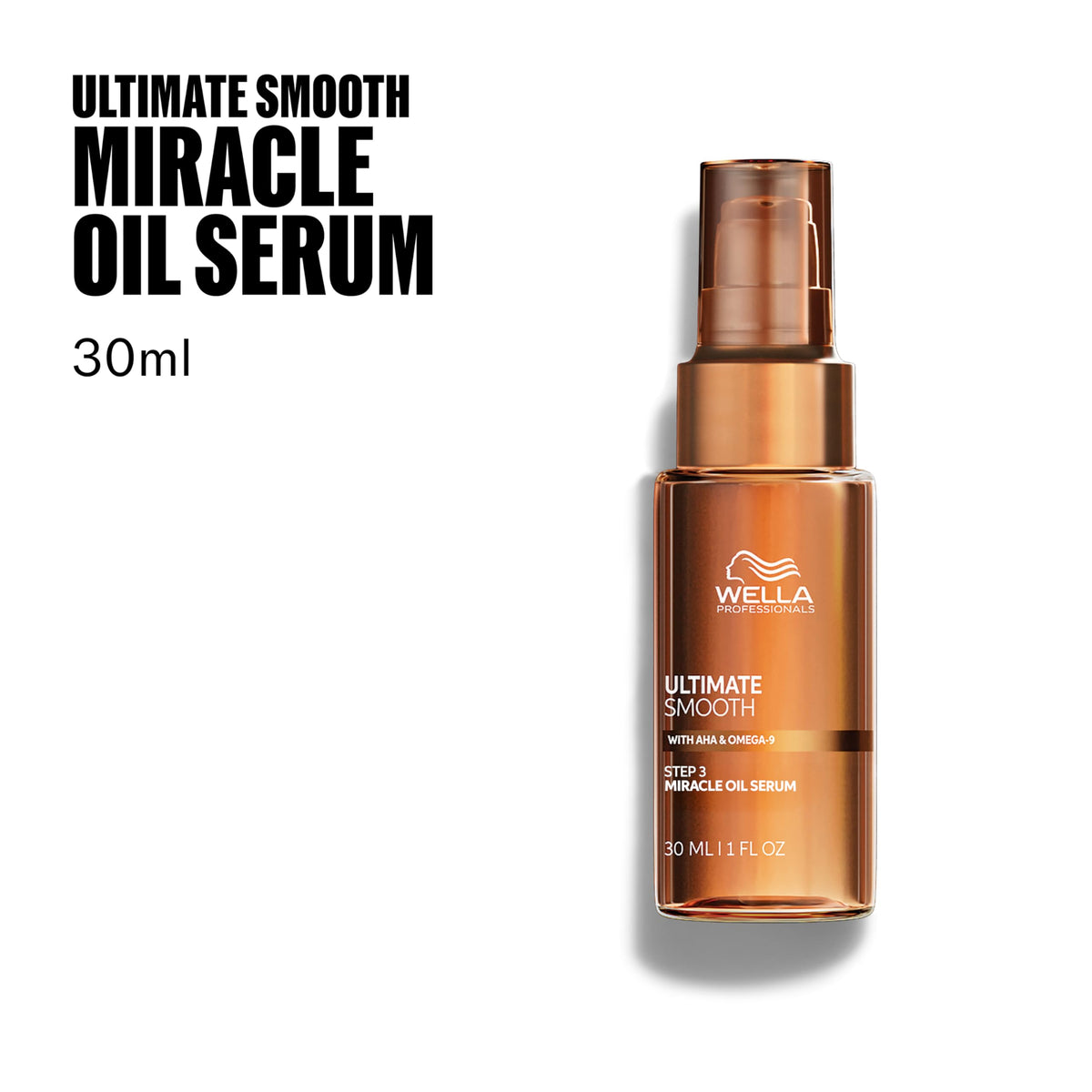Wella Professionals serum texture on fingertip demonstrating lightweight absorption and nourishment