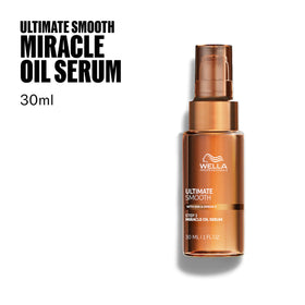 Wella Professionals serum texture on fingertip demonstrating lightweight absorption and nourishment