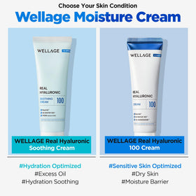 WELLAGE before and after hydration comparison showing plumper skin