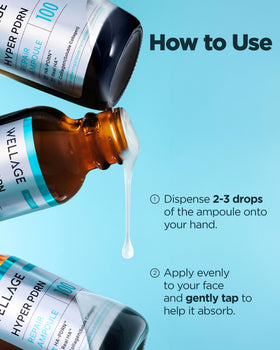 WELLAGE bottle with active ingredients flatlay showing key actives and repair focus benefit