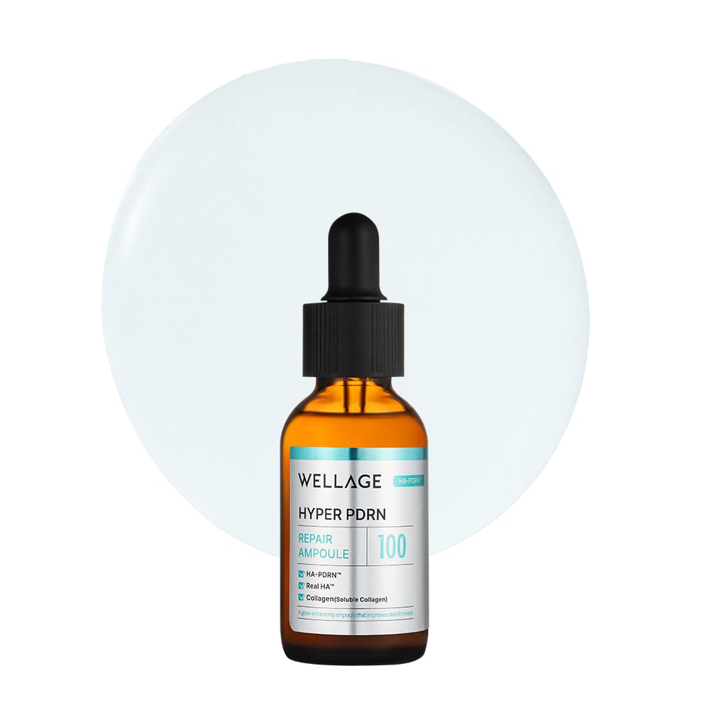 WELLAGE front packaging showing ampoule and premium anti-aging design benefit clarity