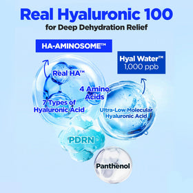 WELLAGE ingredient label with PDRN and hyaluronic water benefits