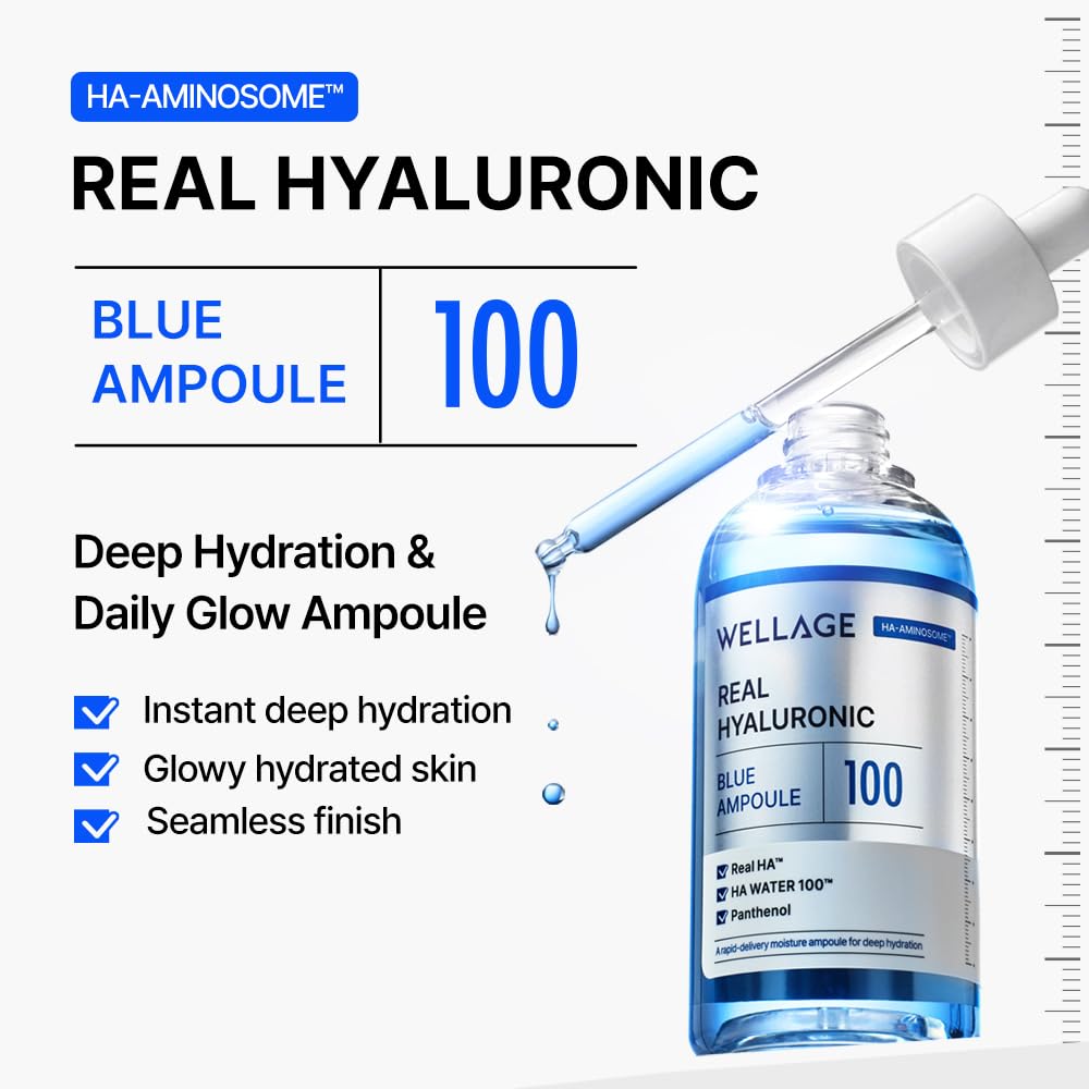 WELLAGE HA Oneday Kit opened to show individual hydrating vials