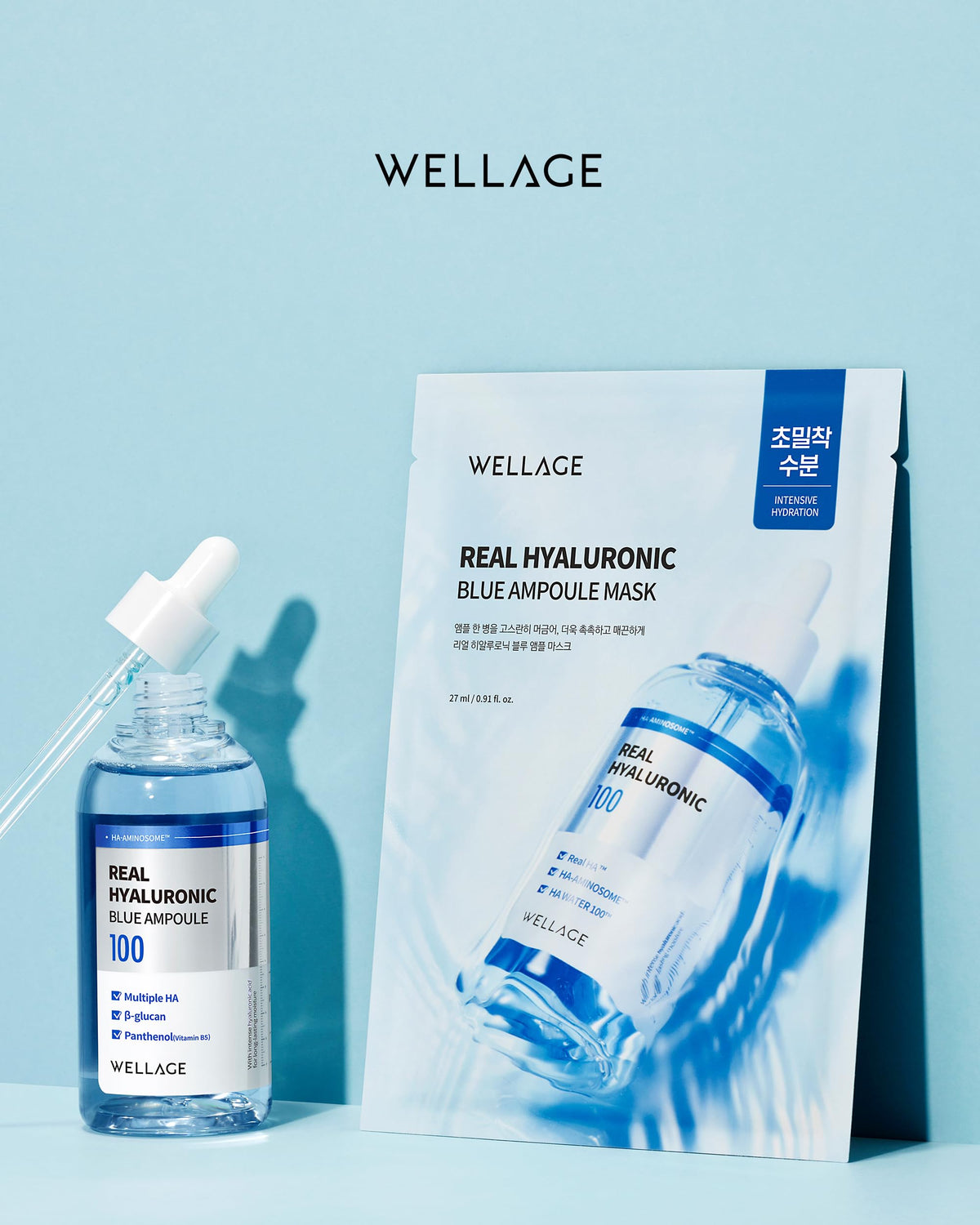 WELLAGE five sheets and packaging in lifestyle scene showing convenience benefit