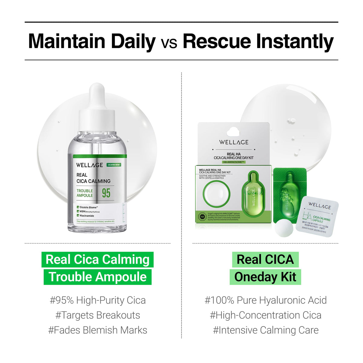 WELLAGE ampoule on bathroom shelf styled for daily routine convenience
