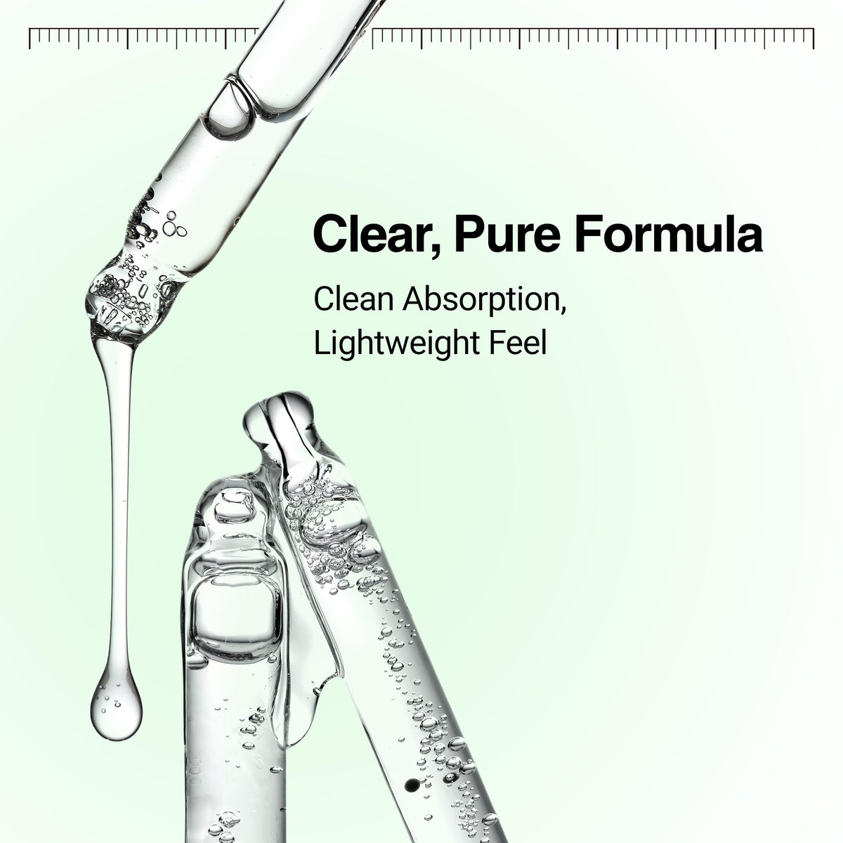 WELLAGE ampoule beside centella leaves and aloe to show botanical soothing focus