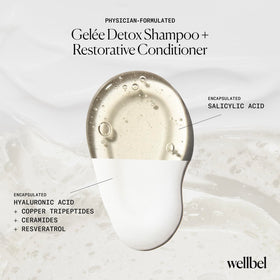 WELLBEL conditioner creamy texture close-up for lightweight hydration