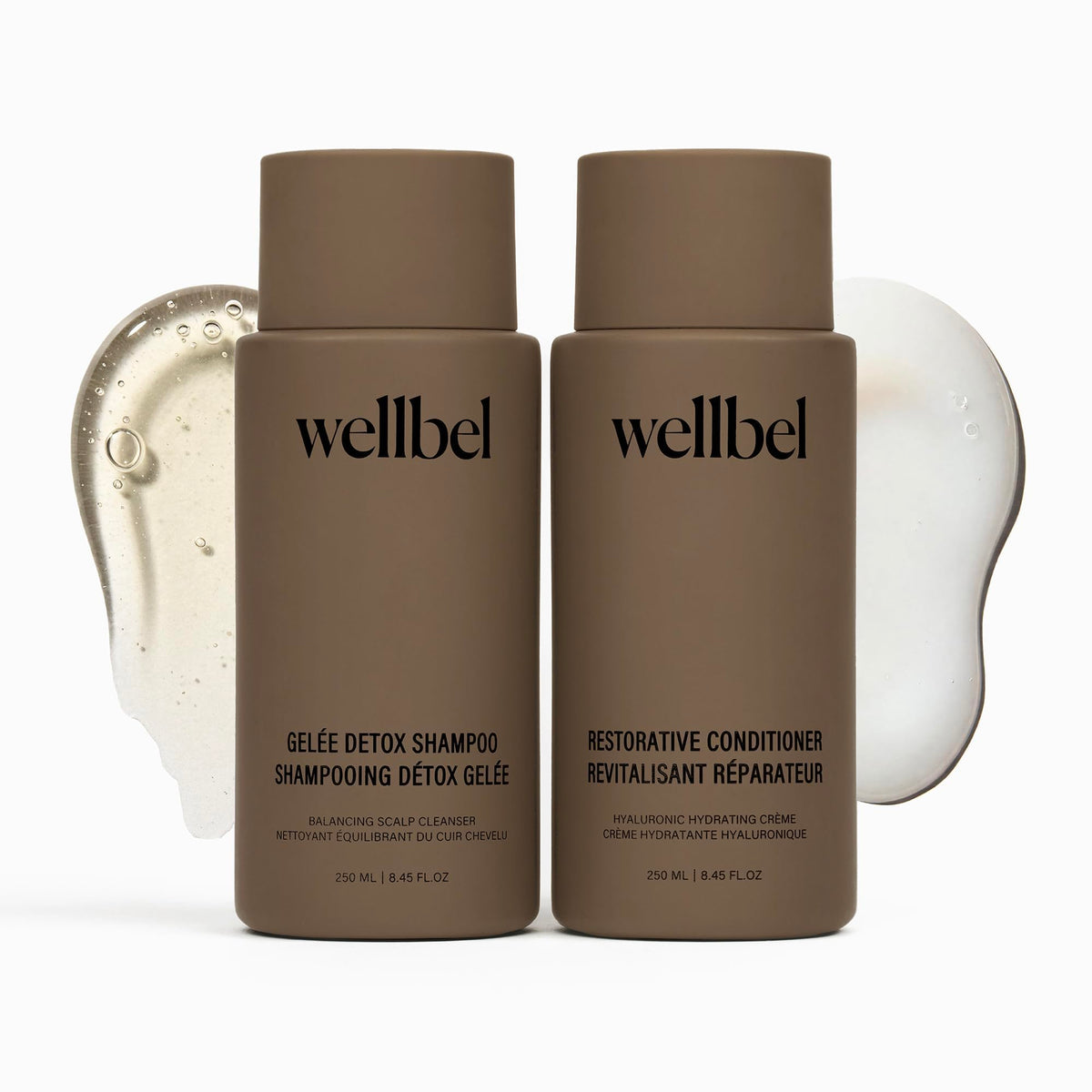 WELLBEL front packaging duo showing both bottles and benefits