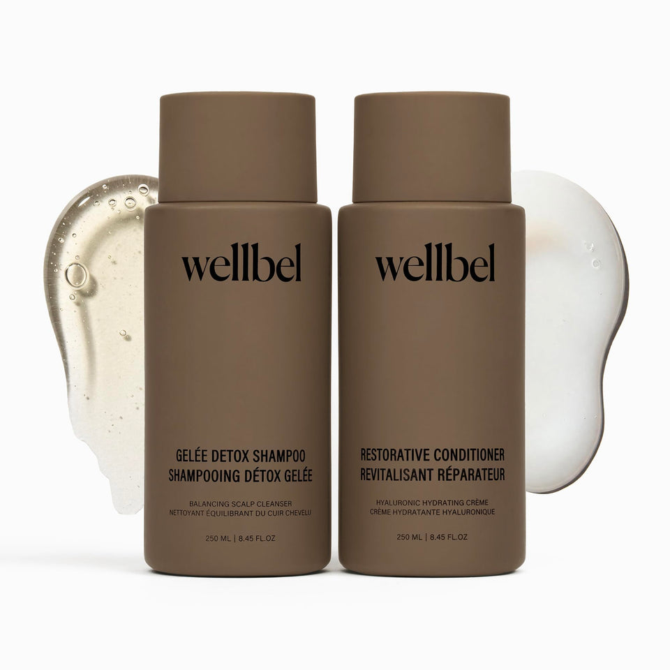 WELLBEL front packaging duo showing both bottles and benefits