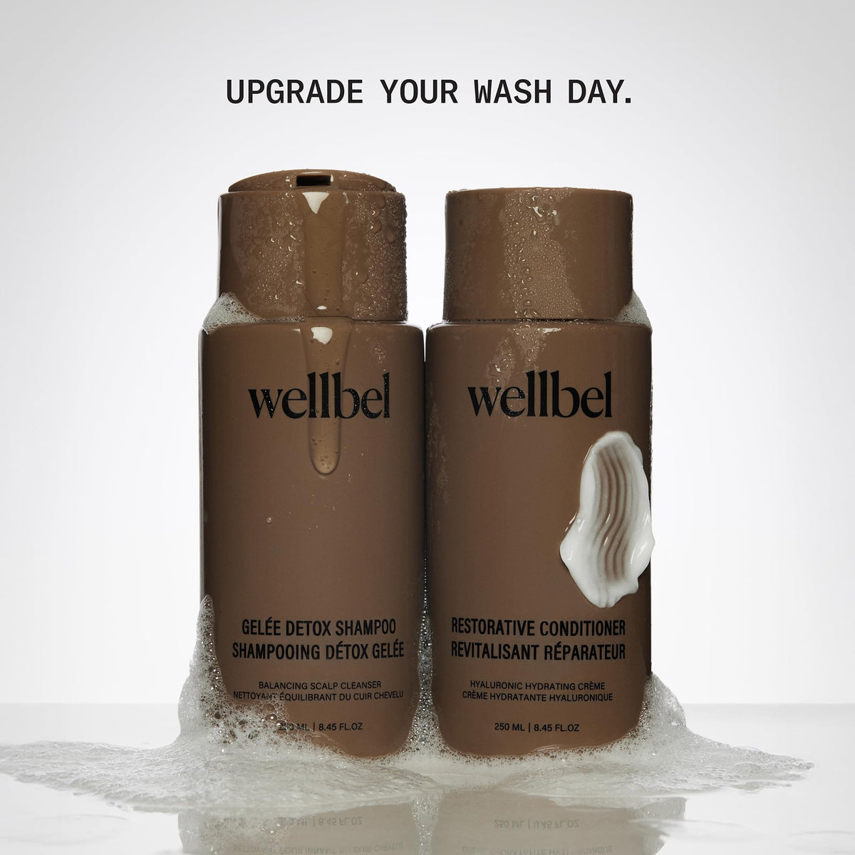 WELLBEL styled bathroom shelf showing product integration in routine