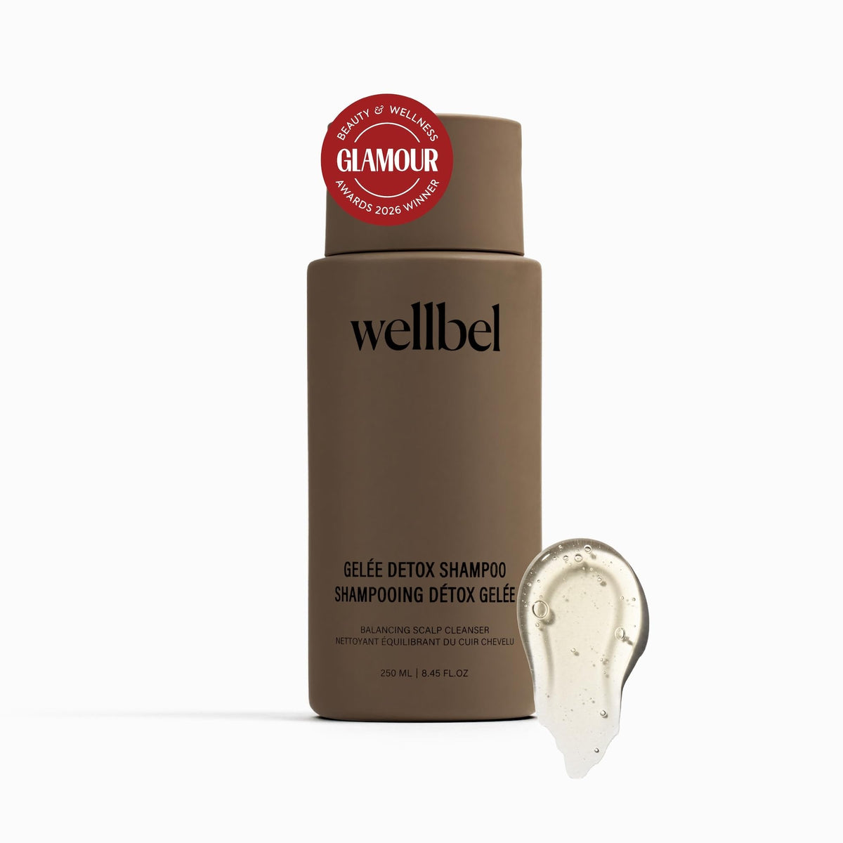 WELLBEL pump nozzle close-up highlighting easy dispensing