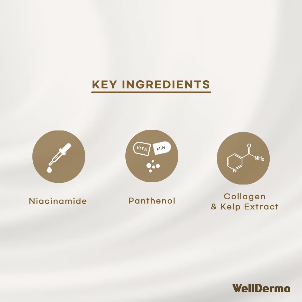 WELLDERMA essence pouring to show serum texture and concentrated collagen benefit