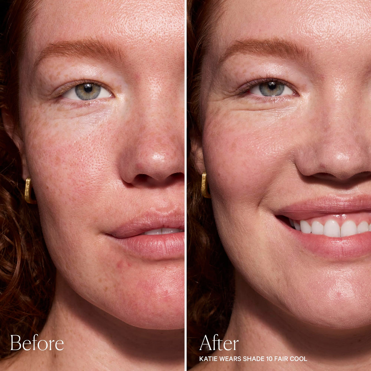 Well People applying stick to cheek to show natural coverage and blur