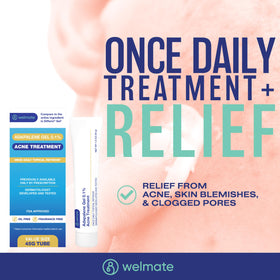 WELMATE gel texture swatch showing smooth oil-free consistency and absorbency