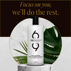 WEN by Chaz Dean bottle next to hand for 32 oz scale visual to convey value and quantity