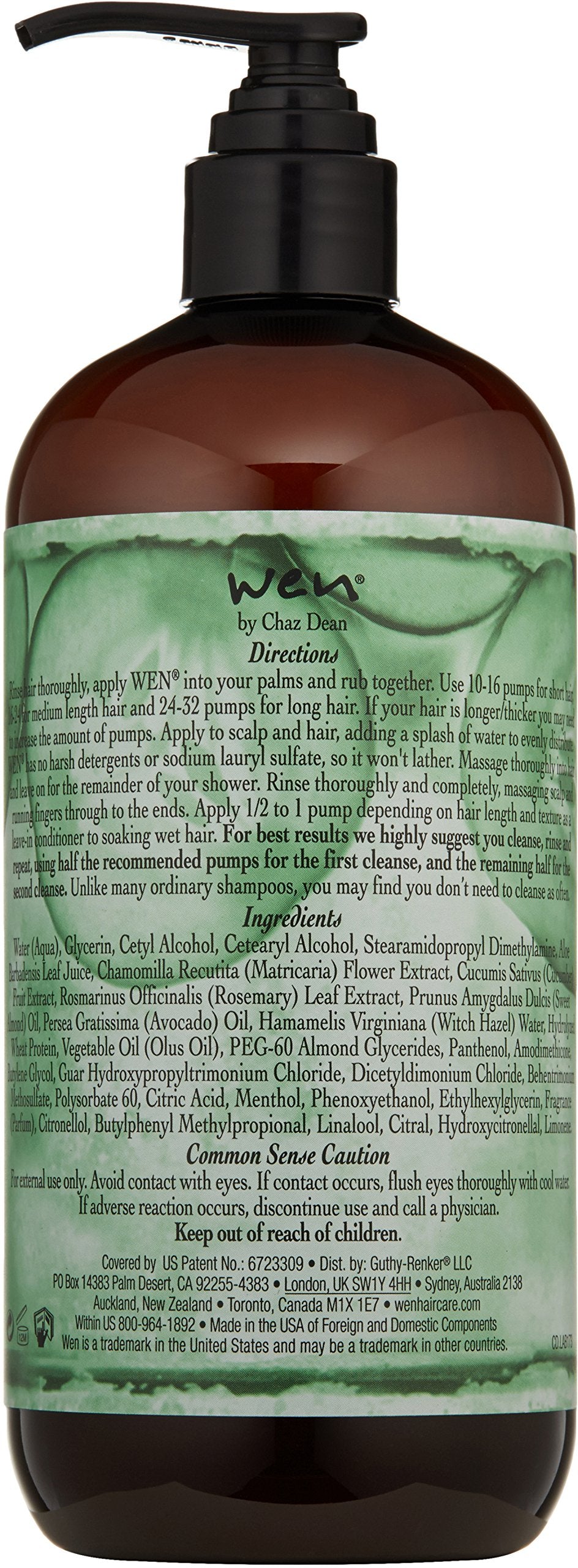 WEN by Chaz Dean in-shower application on wet hair, demonstrating lightweight clarifying action