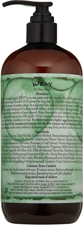 WEN by Chaz Dean in-shower application on wet hair, demonstrating lightweight clarifying action