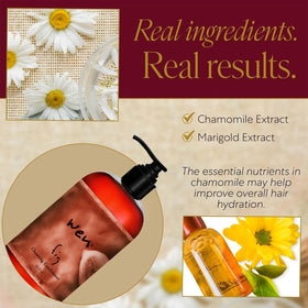 WEN by Chaz Dean applied to wet hair in hand for manageable styling benefit