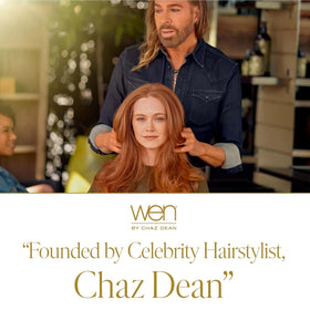 WEN by Chaz Dean creamy pour texture illustrating slip for detangling