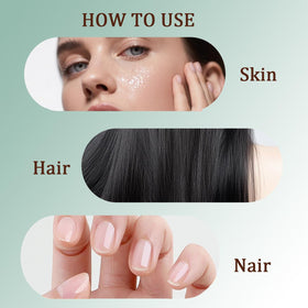 WenFeng castor oil texture on skin demonstrating hydration and sheen