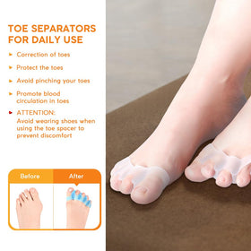 WERNOKLE toe separator inside a sneaker showing comfortable support