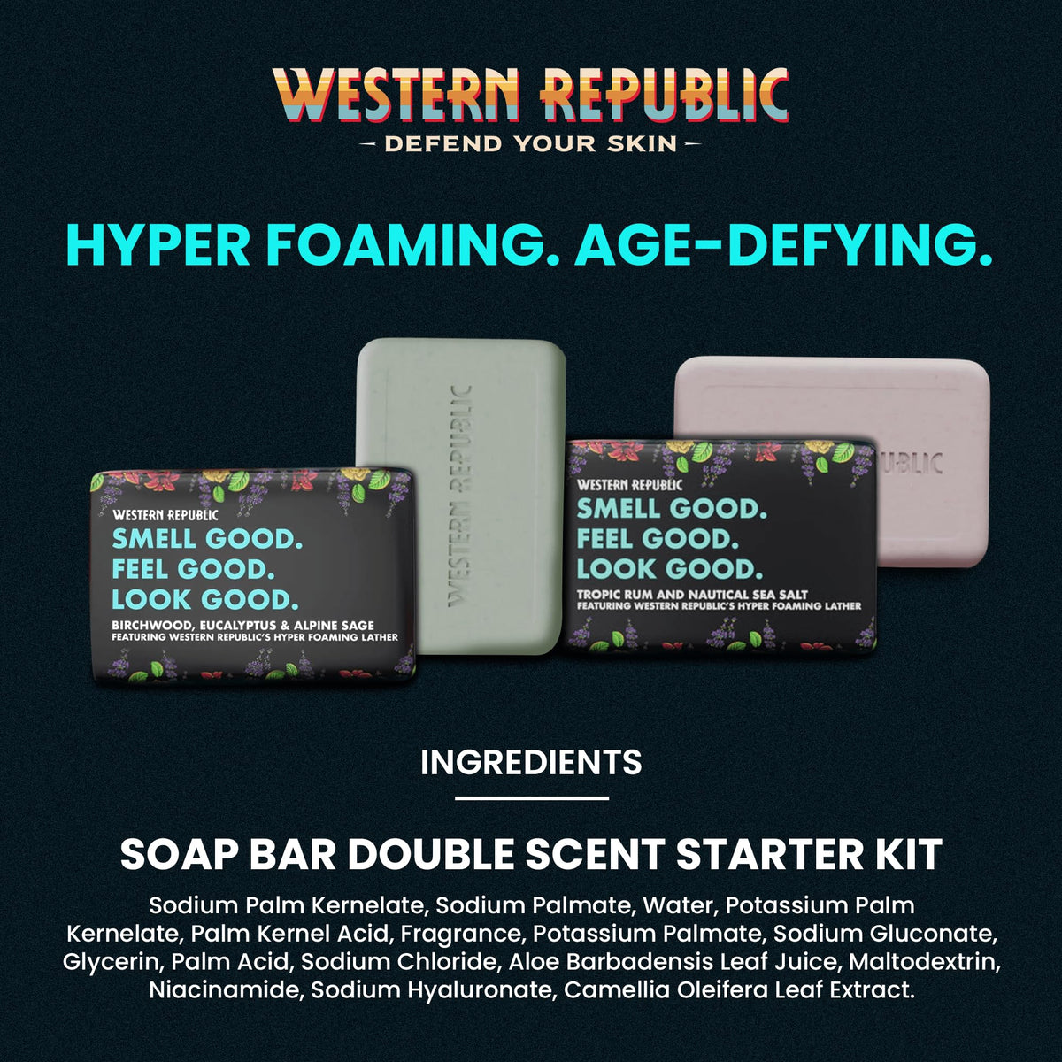 Western Republic close-up of creamy lather texture for gentle cleansing