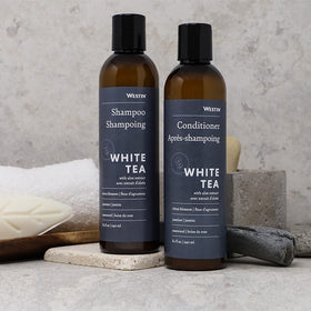 Westin creamy conditioner swipe showing smooth texture for detangling benefit