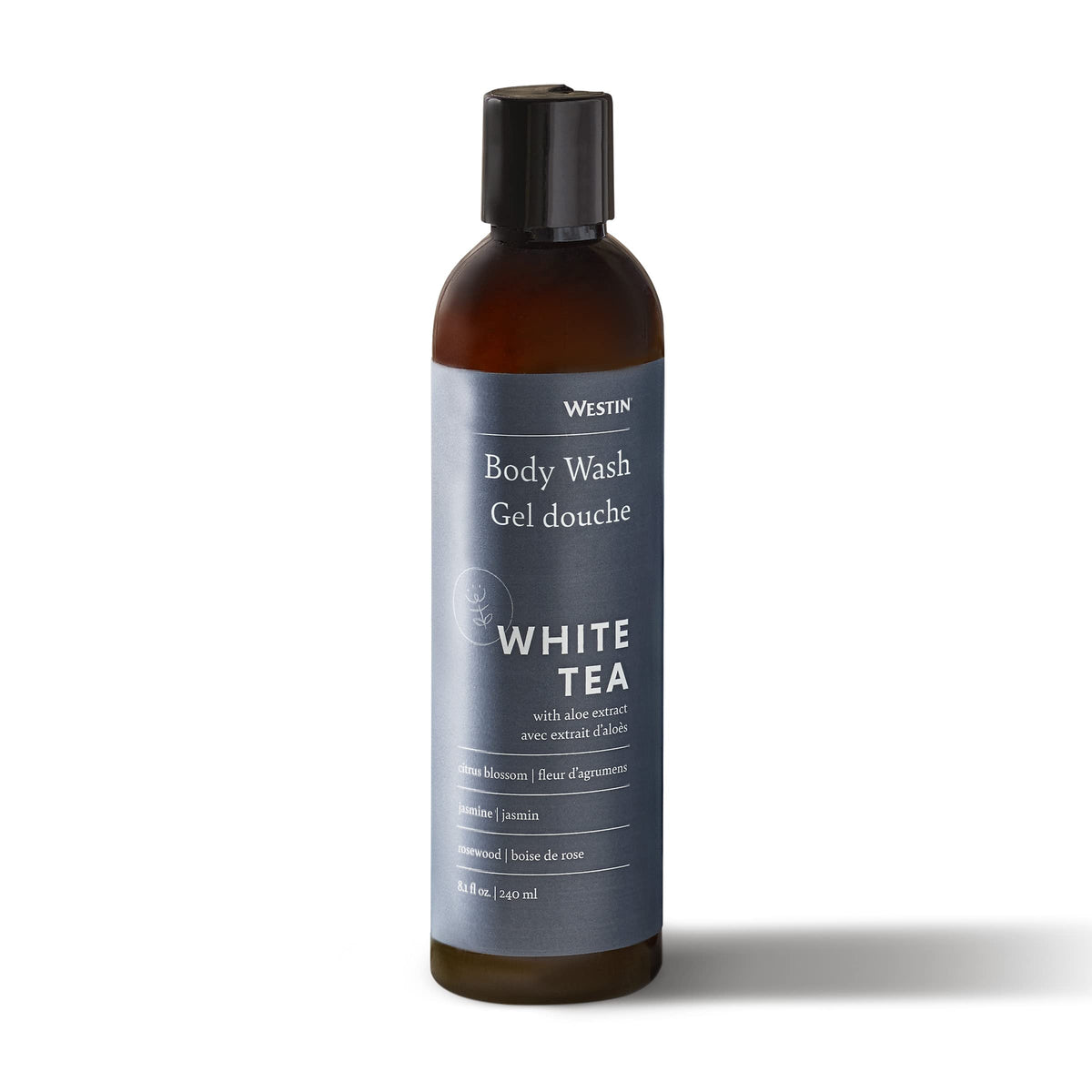 Westin bottle front view showing label and signature scent benefit