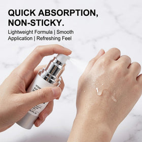 WestShiny ingredient label highlighting Vitamin C and Hyaluronic Acid