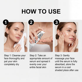 WestShiny woman applying serum for hydrated, youthful-looking skin