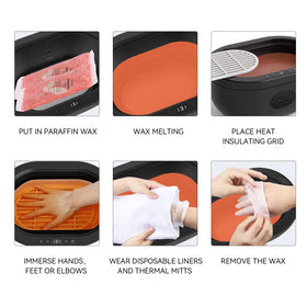 wewax block beside a ruler showing size and refill quantity for convenient replacement