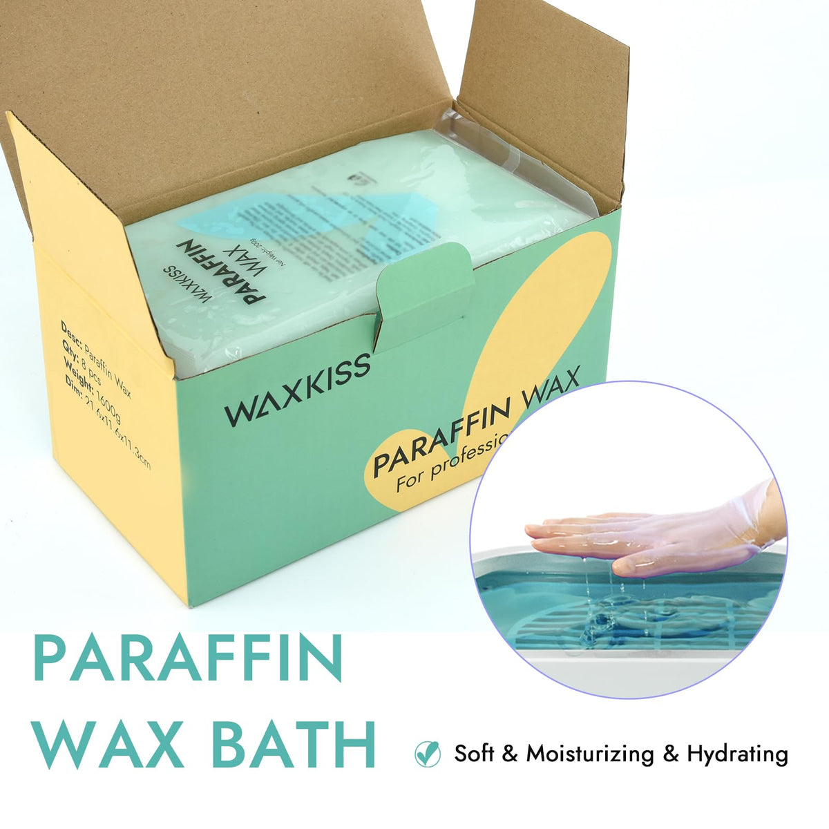 wewax melting in paraffin pot demonstrating safe, even heat retention
