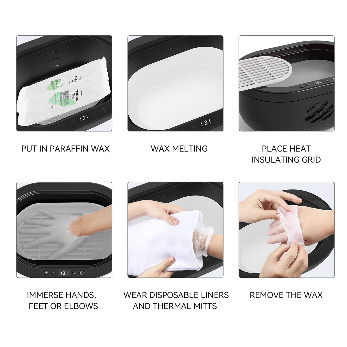 wewax peeled-off wax sheet revealing clean removal and conditioned skin appearance