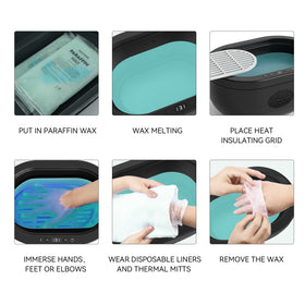 wewax size comparison next to a hand to show product scale