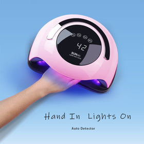 W&H lamp with hand inside to show size and comfortable curing area