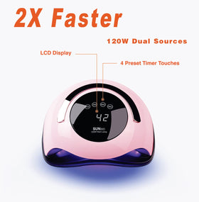 W&H touchscreen large LCD showing timer settings for easy operation