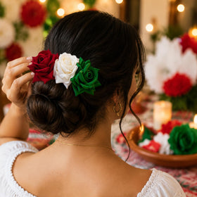 Whaline lifestyle parade outfit accessory pairing with traditional dress for festive look