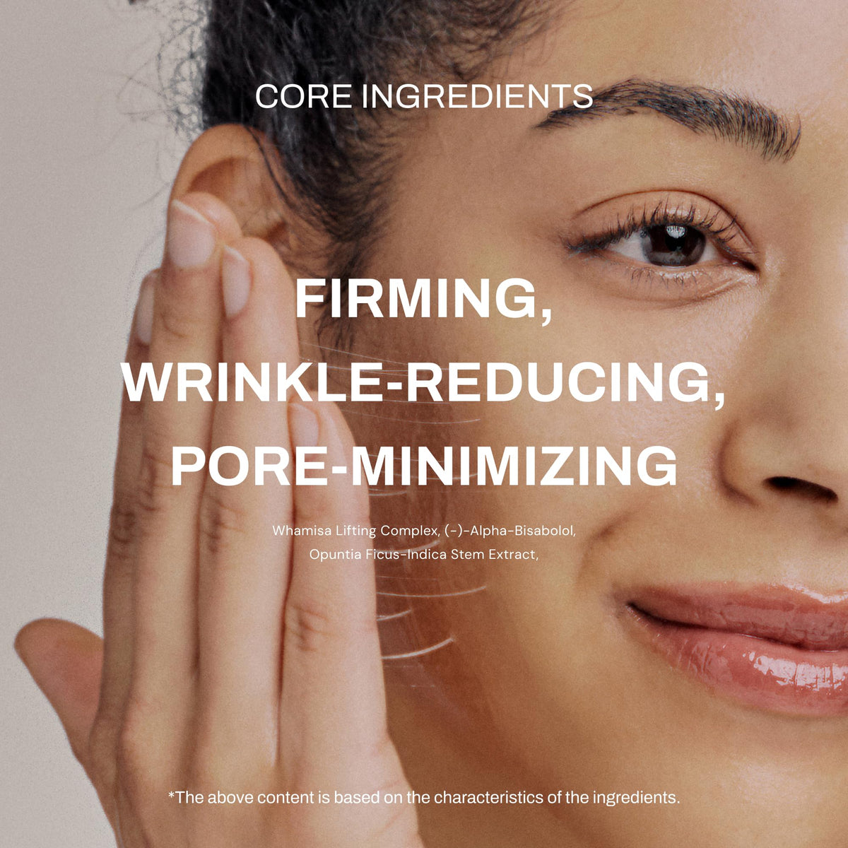 Whamisa serum droplet texture close-up demonstrating lightweight hydration