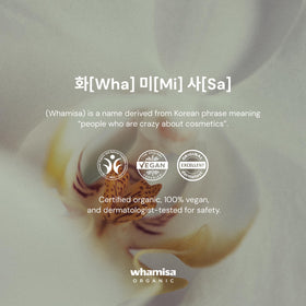 Whamisa close-up damask rose detail emphasizing floral oil and moisturizing effect