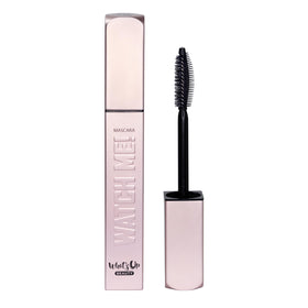Whats Up Nails lifestyle model applying mascara showing lifted lashes and all-day confidence