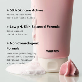 Whipped Semo Company dispensing product from jar to show easy-use dollop and hygienic application benefit